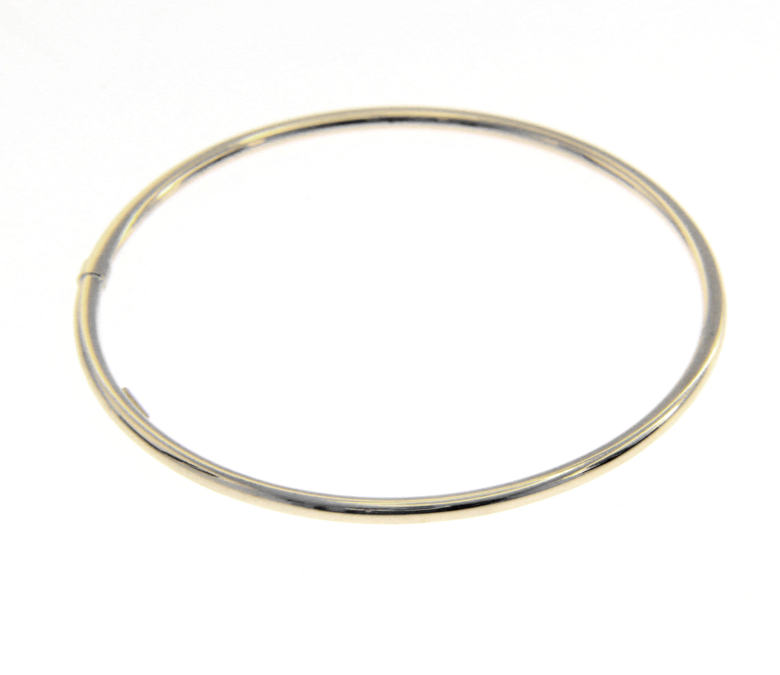 White gold oval bracelet with clasp k14 (code S201306)
